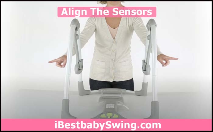 align the sensors of ingenuity baby swing hybridive technology
